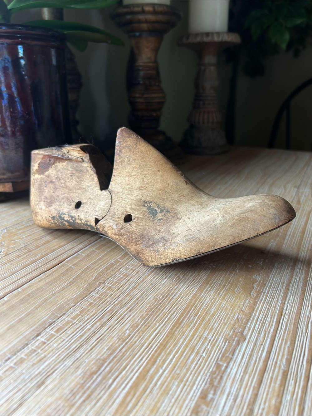 Antique Wooden Shoe Mold